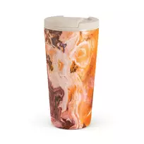 Kelioninis puodelis Burga Pumpkin Spice - Orange Travel Mug, 500 ml / Flap