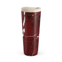 Kelioninis puodelis Burga Iconic Red Ruby - Marble Travel Mug, 700 ml / Flap