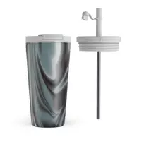 Kelioninis puodelis Burga Lightning Strike - Travel Mug, 500 ml / Flap & Straw Set