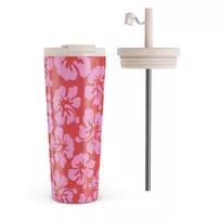 Kelioninis puodelis Burga Me Gustas Tu - Travel Mug, 700 ml / Flap & Straw Set