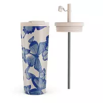 Kelioninis puodelis Burga Butterfly Effect - Travel Mug, 700 ml / Flap & Straw Set