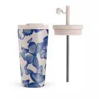 Kelioninis puodelis Burga Butterfly Effect - Travel Mug, 500 ml / Flap & Straw Set
