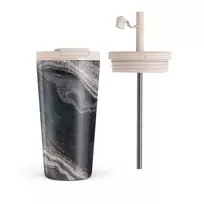 Kelioninis puodelis Burga Magic Night - Travel Mug, 500 ml / Flap & Straw Set