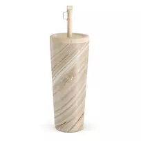 Kelioninis puodelis Burga Full Glam - Beige Travel Mug, 700 ml / Straw