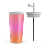 Kelioninis puodelis Burga Sunset Club - Travel Mug, 500 ml / Flap & Straw Set