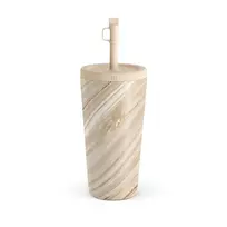 Kelioninis puodelis Burga Full Glam - Beige Travel Mug, 500 ml / Straw