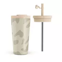 Kelioninis puodelis Burga Dune - Travel Mug, 500 ml / Flap & Straw Set