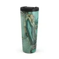 Kelioninis puodelis Burga Ubud Jungle - Turquoise Travel Mug, 700 ml / Flap
