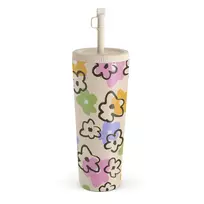 Kelioninis puodelis Burga Good Vibes - Travel Mug, 700 ml / Straw