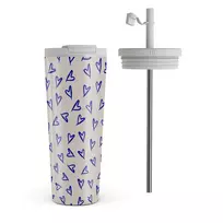 Kelioninis puodelis Burga Love Me Right - Travel Mug, 700 ml / Flap & Straw Set