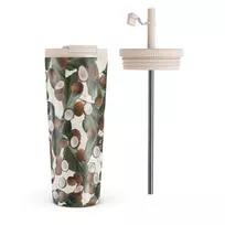 Kelioninis puodelis Burga Coconut Crush - Travel Mug, 700 ml / Flap & Straw Set