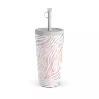 Kelioninis puodelis Burga Sultry July - Zebra Travel Mug, 500 ml / Straw