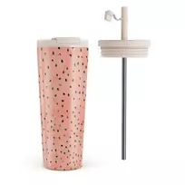 Kelioninis puodelis Burga Watermelon Shake - Travel Mug, 700 ml / Flap & Straw Set