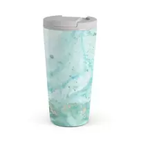 Kelioninis puodelis Burga Uluwatu Waves - Teal Travel Mug, 500 ml / Flap