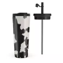 Kelioninis puodelis Burga Achromatic - Travel Mug, 700 ml / Flap & Straw Set