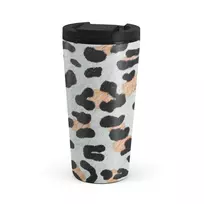 Kelioninis puodelis Burga Baby Leo - Leopard Travel Mug, 500 ml / Flap