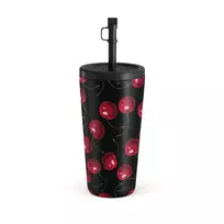Kelioninis puodelis Burga Cherrybomb - Travel Mug, 500 ml / Straw