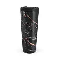 Kelioninis puodelis Burga Rose Gold Marble - Travel Mug, 700 ml / Flap