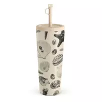 Kelioninis puodelis Burga Shell Mosaic - Travel Mug, 700 ml / Straw