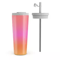 Kelioninis puodelis Burga Sunset Club - Travel Mug, 700 ml / Flap & Straw Set
