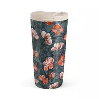 Kelioninis puodelis Burga No Rain No Flowers - Travel Mug, 500 ml / Flap