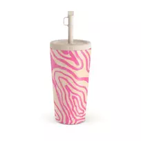 Kelioninis puodelis Burga Pink Shores - Travel Mug, 500 ml / Straw