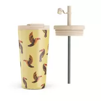 Kelioninis puodelis Burga Café da Bahia - Travel Mug, 500 ml / Flap & Straw Set