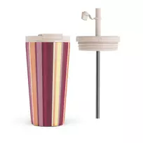 Kelioninis puodelis Burga Maracuja - Travel Mug, 500 ml / Flap & Straw Set