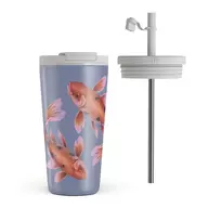 Kelioninis puodelis Burga Zen - Travel Mug, 500 ml / Flap & Straw Set