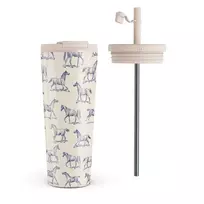 Kelioninis puodelis Burga Derby Race - Travel Mug, 700 ml / Flap & Straw Set