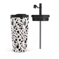 Kelioninis puodelis Burga Pet Me - Travel Mug, 500 ml / Flap & Straw Set