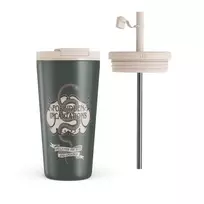 Kelioninis puodelis Burga Villain - Travel Mug, 500 ml / Flap & Straw Set