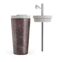 Kelioninis puodelis Burga Quest - Travel Mug, 500 ml / Flap & Straw Set