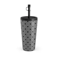 Kelioninis puodelis Burga Morally Gray - Travel Mug, 500 ml / Straw