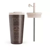 Kelioninis puodelis Burga Hot Chocolate - Travel Mug, 500 ml / Flap & Straw Set