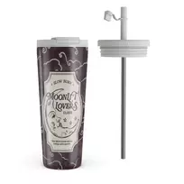Kelioninis puodelis Burga Moonlit Lovers - Travel Mug, 700 ml / Flap & Straw Set