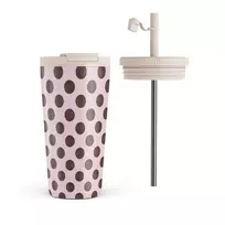 Kelioninis puodelis Burga New Crush - Travel Mug, 500 ml / Flap & Straw Set