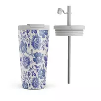Kelioninis puodelis Burga Garden Stories - Travel Mug, 500 ml / Flap & Straw Set