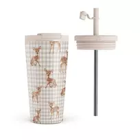 Kelioninis puodelis Burga Bambi - Travel Mug, 500 ml / Flap & Straw Set