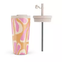 Kelioninis puodelis Burga Aloha - Travel Mug, 500 ml / Flap & Straw Set