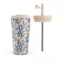 Kelioninis puodelis Burga Vitamin Sea - Travel Mug, 500 ml / Flap & Straw Set