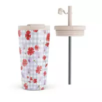 Kelioninis puodelis Burga Idyllic - Travel Mug, 500 ml / Flap & Straw Set