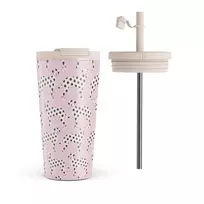 Kelioninis puodelis Burga Buddy - Travel Mug, 500 ml / Flap & Straw Set