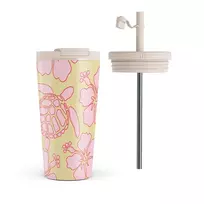Kelioninis puodelis Burga Tan Break - Travel Mug, 500 ml / Flap & Straw Set