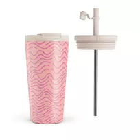 Kelioninis puodelis Burga Secret Spot - Travel Mug, 500 ml / Flap & Straw Set