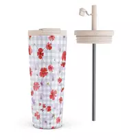 Kelioninis puodelis Burga Idyllic - Travel Mug, 700 ml / Flap & Straw Set