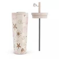 Kelioninis puodelis Burga Beach Games - Travel Mug, 700 ml / Flap & Straw Set