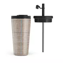 Kelioninis puodelis Burga Cosy Sweater - Fall Travel Mug, 500 ml / Flap & Straw Set