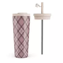 Kelioninis puodelis Burga Asap - Travel Mug, 700 ml / Flap & Straw Set