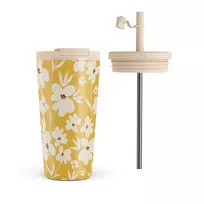 Kelioninis puodelis Burga Sunday Market - Travel Mug, 500 ml / Flap & Straw Set